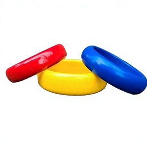 Conjunto de Brazaletes de Resina Coloridos y Modernos, Rojo, Amarillo y Azul, de Primera Calidad, Elegantes y Lindos, Joyería Unisex para Boda, para Mujer - Product Image 1