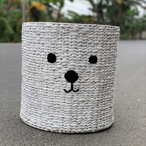 Best Selling High Quality Hyacinth Water Hyacinth <b>Animal</b> Shape Storage <b>Baskets</b> for Dirty <b>Laundry</b> Storage - Product Image 3