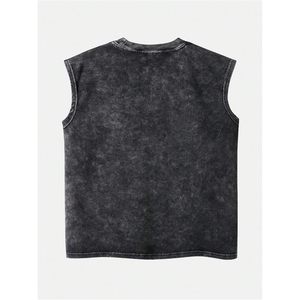 FOXA Débardeur graphique vintage à col rond pour homme, style streetwear décontracté d'été sans manches - Product Image 2