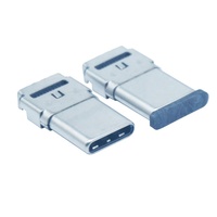 Ventas calientes USB tipo C 24P conector macho Pines de doble fila conector USB SMT Horizontal transmisión de datos de alta velocidad