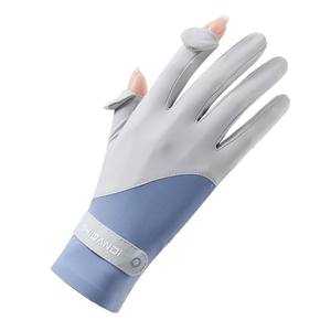 Оптовая продажа от производителя, легкие солнцезащитные перчатки из ледяного шелка, защитные перчатки для занятий спортом на открытом воздухе и велоспортом - Product Image 5