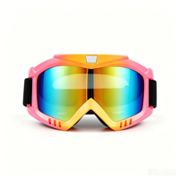 Lunettes de moto MX de haute qualité avec sangle réglable, lentilles interchangeables, anti-vent, UV400, miroir, monture intégrale haute définition