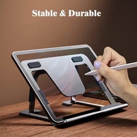 Supports de téléphone pour tablette en alliage d'aluminium OEM avec base rotative à 360 degrés, oreiller pliable réglable, support de bureau pour tablette PC