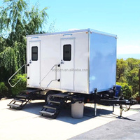 Toilettes de luxe pour l'extérieur 2025, remorque de plage, mariage en plein air, fête en plein air, divers scénarios d'application, toilettes portables, remorque mobile