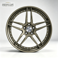 Roda Mobil dari Paduan Aluminium Tempa - Desain Jaring Berlapis Seng Kit Retrofit/Upgrade Universal dengan Berbagai Pilihan PCD/ET