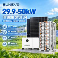 Système d'énergie solaire hybride Growatt 30kW 40kW 50kW avec surveillance par application pour les campus scolaires et universitaires
