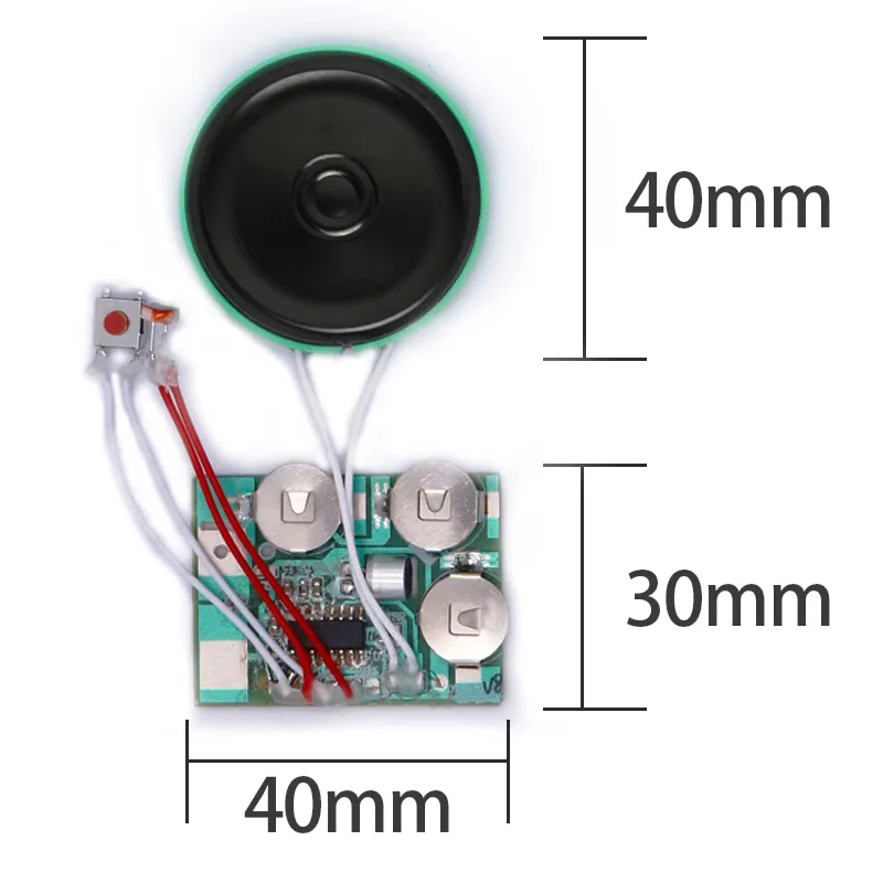 Chip Âm Nhạc Được Lắp Sẵn Bán Chạy Chip Ghi Âm Giọng Nói Mô-đun Âm Thanh Có Thể Ghi Lại Cho Thiệp Chúc Mừng