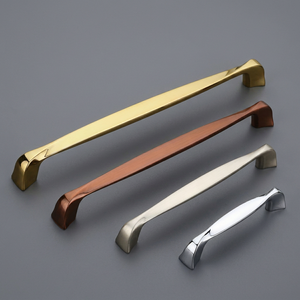Modern Brass Cabinet Bar <b>Handles</b> Contemporary Kitchen Drawer Pulls Durable Furniture Hardware in Gold <b>Copper</b> Silver Chrome - Product Image 1