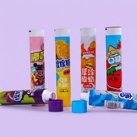 Tube de dentifrice cylindrique personnalisé en aluminium-plastique, 45 ml, 12,7-35 mm, avec bouchon à vis, impression UV, vente en gros