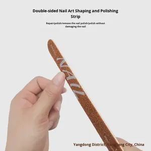 Lime à polir les ongles en acier inoxydable double face ultra-mince planche d'émeri spéciale pour manucure bande de frottement lavable pour façonner les ongles - Product Image 3