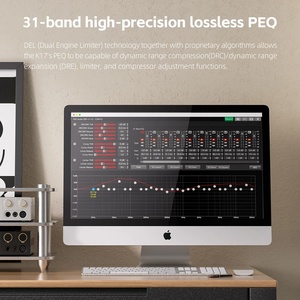 FiiO K17 เครื่องแปลงสัญญาณเสียงแบบตั้งโต๊ะและแอมพลิฟายเออร์หูฟัง 31 แบนด์ PEQ <span class=keywords><strong>MQA</strong></span> DSD512 32Bit/768kHz AK4191 AK4499EX*2 พร้อมรีโมทคอนโทรล วัสดุโลหะ - Product Image 3