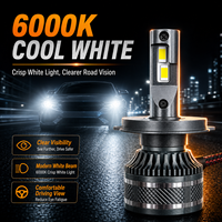 Nouveau phare LED universel pour voiture 130W 12800LM 6000K 12V H4 H7 H11 H13 9005 9006 Plug and Play Kit de remplacement de lampe en aluminium