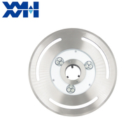 Anneau lumineux LED RGB à changement de couleur DMX512 étanche IP68 en acier inoxydable pour fontaine extérieure 220V