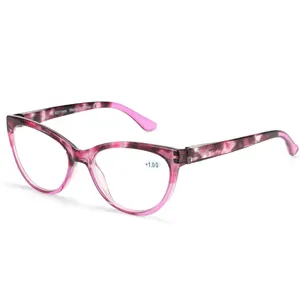 Wenzhou Factory fashion Multicolor Plastic frame Women cat eye Reading Glasses