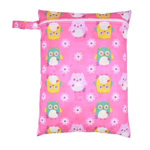 Tas Popok Tahan Air Basah Kering Tas Popok Travel Bersalin Kecil Dapat Dipakai Ulang Tas Basah Ritsleting Popok Cetak 30*40 Cm - Product Image 6