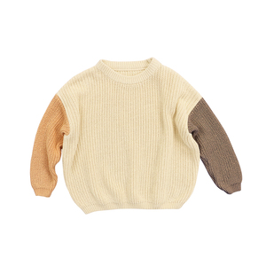 เสื้อผ้าเด็กถักนิตติ้งสีเข้าชุด ทารกแรกเกิด ผ้าฝ้าย 100% เสื้อเด็ก ท็อปเด็ก เสื้อกันหนาวเด็ก เสื้อจั๊มเปอร์เด็ก - Product Image 2