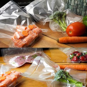 Maßgefertigter PE+PA6 Mikrowellengeeigneter Lebensmittel-Vakuumbeutel mit Reißverschluss und Luftventil für Tierfutter, Sushi & Nudel-Aufbewahrung - Product Image 5