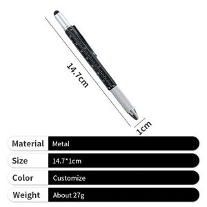 High Quality Multifunctional 6 in 1 Multi-<b>tool</b> Purpose <b>Tool</b> Pen <b>Metal</b> for Men Women - Product Image 5