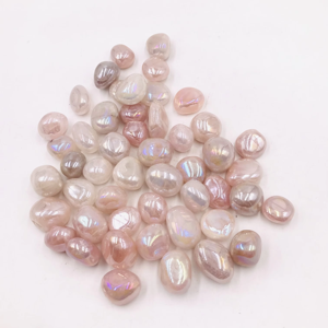 بيع بالجملة أحجار الكوارتز الوردي الطبيعية هالة الملاك ، أحجار الشفاء الكريستالية للزينة - Product Image 5