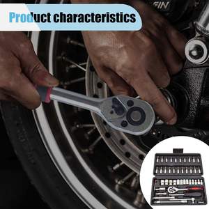 Juego <span class=keywords><strong>de</strong></span> herramientas <span class=keywords><strong>de</strong></span> llave <span class=keywords><strong>de</strong></span> vaso pequeño personalizable OEM <span class=keywords><strong>de</strong></span> 46 piezas con enchufe <span class=keywords><strong>de</strong></span> broca <span class=keywords><strong>de</strong></span> estuche rígido <span class=keywords><strong>de</strong></span> trinquete para uso <span class=keywords><strong>de</strong></span> reparación stock <span class=keywords><strong>de</strong></span> MOQ bajo disponible - Product Image 6