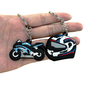 Moda personalizzata cartone animato in Silicone morbido pneumatico in gomma Jeep Bike portachiavi <span class=keywords><strong>3d</strong></span> Mini Biker a forma di auto casco moto Pvc portachiavi - Product Image 6