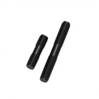 Grade 10.9 High-Strength Double-Headed Bolts Full-Thread Studs Turn Black Finish GBT 897-1988 Construction Industry
