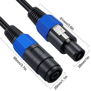 Cavo Audio per Altoparlanti Personalizzato 1P 1 Maschio 2 Femmine 8mm Quadrato in Rame, Cavo di Connessione per Altoparlanti da 0.6mm² con Grado di Protezione IP65 - Product Image 5