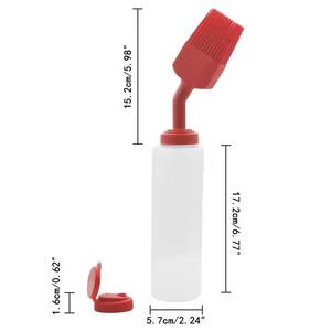 Pinceau de cuisine en silicone résistant à la chaleur pour badigeonner, barbecue, gâteaux, pain, beurre et huile - Product Image 3