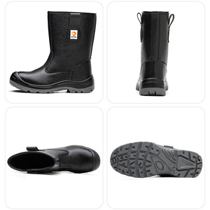 Scarpe antinfortunistiche da costruzione con tacco alto di alta qualità S2, in vera pelle, stivali di sicurezza traspiranti compositi - Product Image 6