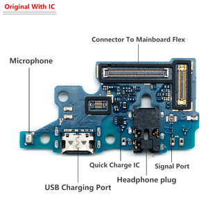 Placa PCB de carga 100% <span class=keywords><strong>Original</strong></span>, Conector de puerto de carga Micro USB para Samsung Galaxy <span class=keywords><strong>A51</strong></span>, A71, A81 - Product Image 3