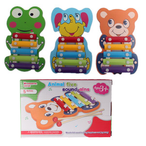 Vente en gros/OEM/<span class=keywords><strong>prix</strong></span> d'usine Piano à 5 tons Piano à cinq tons tout-en-un animal de dessin animé Casse-tête en bois Instrument de musique <span class=keywords><strong>Xylophone</strong></span> - Product Image 5