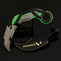 15CM VALORANT RGX 11Z Pro Karambit | Réplique en alliage de zinc entièrement en métal Décor de bureau à collectionner Jeu Périphérique Cosplay Prop Garçon Cadeau
