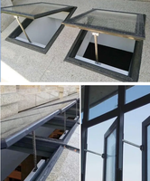 Toit ouvrant coulissant rétractable automatique en verre à double couche en alliage d'aluminium intelligent personnalisé de haute qualité à bas prix
