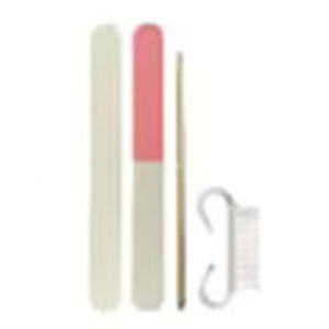 Kit de manucure et pédicure jetable avec lime à ongles, brosse, ensemble de soins des pieds et pantoufles pour salon, spa, hôtel, bain – Trousse d'outils de pédicure - Product Image 5