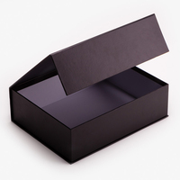 Boîtes cadeaux rigides en carton blanc en forme de livre, emballage de luxe gris avec logo personnalisé