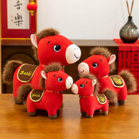 Nouveau jouet en peluche en forme de cheval de dessin animé