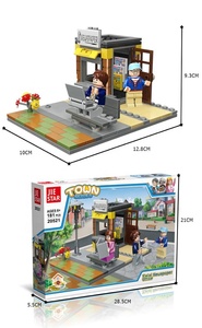 <span class=keywords><strong>El</strong></span> modo de escena quiosco juguetes de bloques de construcción de plástico para jugar a fingir - Product Image 5