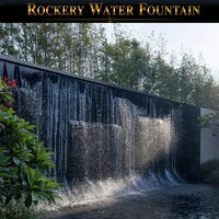 Fuente de Agua Decorativa de Roca Artificial Personalizada de Fábrica para Patio, Plaza, Atracción Turística