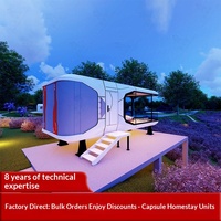 Hoteles Cápsula Prefabricados Modulares con Estructura de Acero y Paneles Compuestos de Aluminio, Oficinas Creativas al Aire Libre