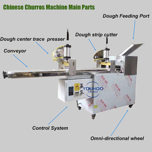 Máquina para Hacer Churros y Waffles de Gran Capacidad, Máquina para Hacer Donas Chinas, Cortadora y Freidora de Masa para Donas - Product Image 6