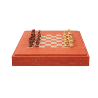 Jeu de société classique 3-en-1 : Backgammon, jeu de lames et jeux traditionnels, plateau en cuir, jouet de voyage 18 pouces pour enfants et adultes