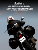 Lampe LED pour casque de moto Smartgoor Offre Spéciale avec 3 modes étanches IP65 et 8 heures d'autonomie pour l'avertissement nocturne