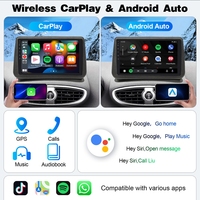 Autoradio Android 9 pouces avec GPS, navigation, CarPlay sans fil, écran tactile, lecteur BT pour Renault Clio 3 2005-2017