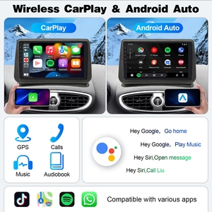 วิทยุติดรถยนต์ Rhythm 9 นิ้ว ระบบ Android พร้อมระบบนำทาง GPS วิทยุไร้สาย CarPlay จอสัมผัส เครื่องเล่นบลูทูธ สำหรับรถยนต์ Renault Clio 3 ปี 2005-2017 - Product Image 3