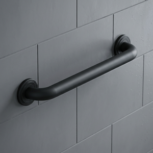 Barra de Apoyo para Pared, Acero Inoxidable con Recubrimiento de Polvo Negro, 16 Pulgadas, Antideslizante, Duradera, para Baño - Product Image 1
