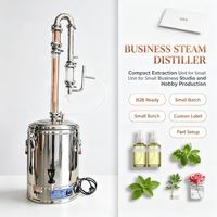 Extracteur en acier inoxydable pour hydrolat de menthe, acier inoxydable de qualité alimentaire pour l'extraction d'huile essentielle de menthe