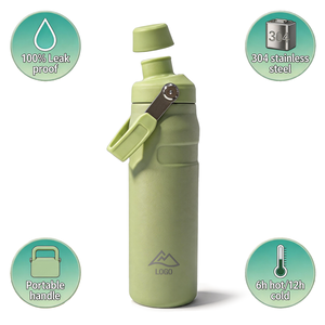 Termo de Acero Inoxidable de Doble Pared con Aislamiento al Vacío, 16oz/24oz, con Logotipo Personalizado, Rendimiento Térmico de 12-24 Horas, Ecológico, Libre de BPA, Boca Ancha - Product Image 1