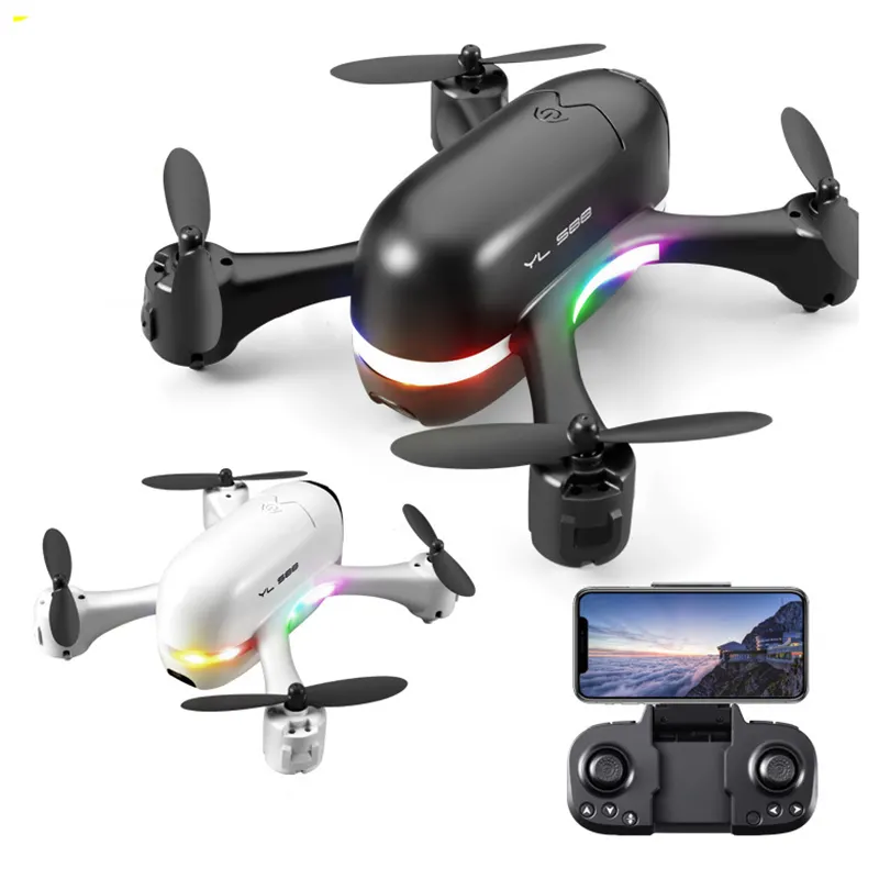 C YL Paisible S88 Light Spirit Mini Drone RC Portable 480P Double Caméra Poche Dron Télécommande Quadcopter Hélicoptère