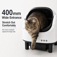 Bac à litière autonettoyant, sans danger pour les chats gestants, silencieux, sans odeur, entretien facile