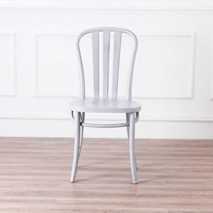 Sedia in Legno Massello Stile Nordico Retrò con Seduta in Rattan per Caffè, Ristoranti e Casa - Product Image 2